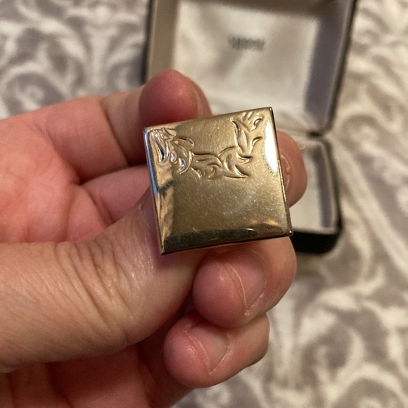 Vintage Swank Gold Tone Cuff Link And Tie Clip - Picture 2 of 6